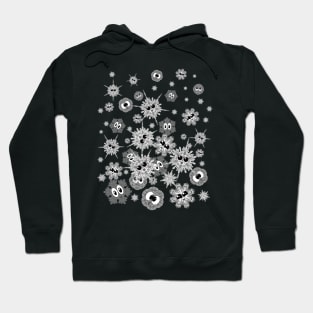 Monochrome snowflakes / Monochrome manga anime snowflakes Hoodie